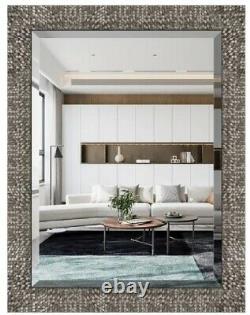 Bathroom Vanity Mirror Large Mute Gold Wall Hall Living Room Mosaic Pattern 32