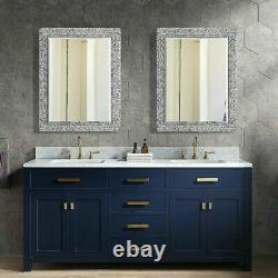 Bathroom Vanity Mirror Large Silver Wall Hall Living Bed Room Mosaic Pattern 32