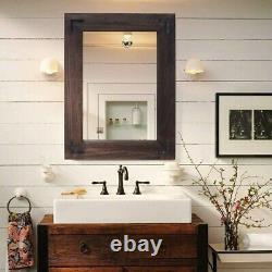 Bathroom Vanity Mirror Large Wall Rustic Log Cabin Farmhouse Country Wood 32x24