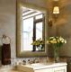Bathroom Wall Mirror Hanging Vanity Leaner Large Beveled Leaner Bronze Gold New