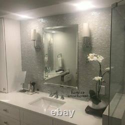 Bathroom Wall Mirror Large Vanity Beveled Frameless 3ft x 2ft Bedroom Home Decor