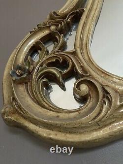 Beautiful Large Ornate Decorative Gilded Style? Wall Mirror 50 Tall x 66 Wide
