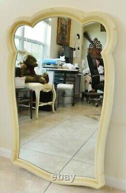 Beautiful Large Vintage 43 Broyhill French Provincial Hanging Wall Mirror