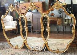 Beautiful Large Vintage 68 Gold Wall Mirror