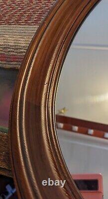 Beautiful Very Large Wooden Wall Hanging Dresser Bar Vanity Wood Mirror