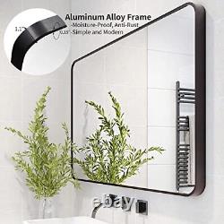 Black Framed 30x40 Large Wall Mirror For Bathroom 40x30 Bathroom Mirror Rectangu