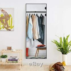 Black Full Length Mirror Bedroom Floor Mirror Standing Hanging Large Wall Mirror