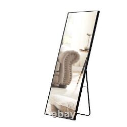 Black Large Mirror Wood Frame For Dressing Room Bedroom & Clothing Wall Mounted