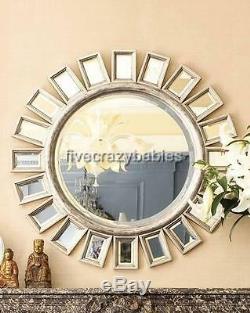Brilliant 34 Sunburst Starburst Wall Mirror HORCHOW Large Mirrored Rays Silver