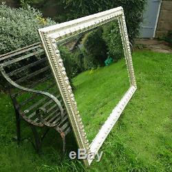 C18th Style 5' x 4' Silver Gilt Large Hall / Wall Mirror
