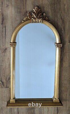 Carolina Mirror Company Very Large Gold Gilt Baroque Arched Mirror 45x25