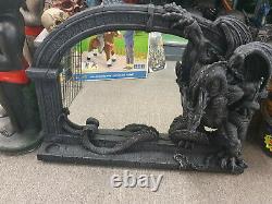Chained Dragon Wall Mirror Home Sculpture Statue Ornament Decor