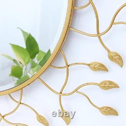 Chende 39 X 39 Large Gold Mirror for Wall Decor, round Decorative Wall Mirror