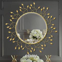 Chende 39 X 39 Large Gold Mirror for Wall Decor, round Decorative Wall Mirror