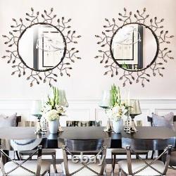 Chende Large Round Wall Mirror for Wall Decor Living Room