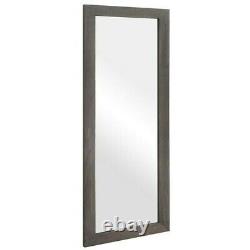 Chic 63 Full Length Mirror Rustic Wood Frame Floor Large Wall Mirror White/Gray