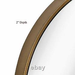 Clean Large Modern Circle Frame Wall Mirror Contemporary Premium 32 Copper
