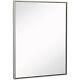 Clean Large Modern Polished Nickel Frame Wall Mirror Contemporary Premium S