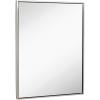 Clean large modern polished nickel frame wall mirror contemporary premium mirror