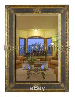 Contessa Beveled Italian Style Gold Leaf Wall Mirror Large 46