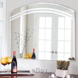 Decor Wonderland Angel Large Frameless Arched Wall Mirror 39.5W x 31.5H in