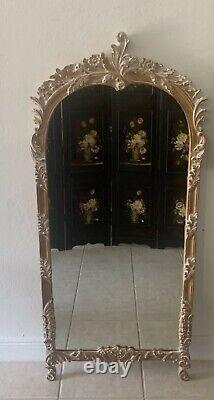 Decorative Crafts French Louis XV Style Carved Wall Mirror large