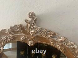 Decorative Crafts French Louis XV Style Carved Wall Mirror large