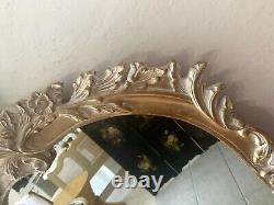 Decorative Crafts French Louis XV Style Carved Wall Mirror large