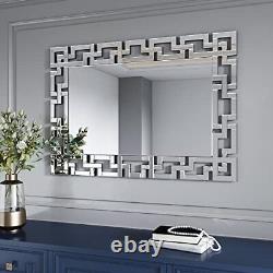 Decorative Wall Mirror Grecian Venetian Design Large Rectangle 27.5×39.5