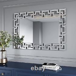 Decorative Wall Mirror Grecian Venetian Design Large Rectangle Wall Mirror