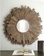 Driftwood Layered Sunburst Wall Mirror Large 43