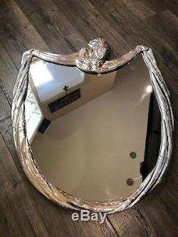 Erte Nature Large Sterling Silver Wall Mirror