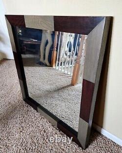 Ethan Allen Solid Wood Large 36 Beveled Wall Mirror Made in USA