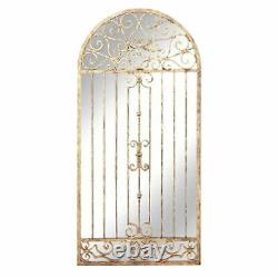 Extra Large Antiqued Gold Arch Wall Mirror Architectural Gate