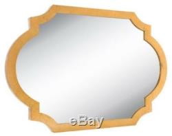 Extra Large Gold Quatrefoil Wood Wall Mirror Modern Glam Home Decor