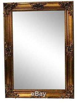 Extra Large Ornate Antique Style Gold French style Wall Mirror 77cm x 107cm