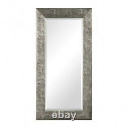Extra Large Rectangle Wall Mirror Metallic Silver Finish Mirrors