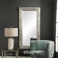 Extra Large Rectangle Wall Mirror Metallic Silver Finish Mirrors