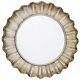 Extra Large Wall Mirror Champagne Gold & Silver Ripple Design 80cm Diameter