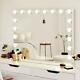 FENCHILIN Hollywood Vanity Makeup Mirror with Lights Large LED Wall Mirror White