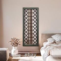 Farmhouse Mirror Decorative Rustic Wall Mirror Large Vintage Wooden Framed