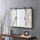 FirsTime & Co. White Hayloft Barn Door Wall Mirror, Large Vintage Decor for f