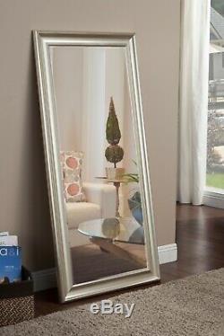 Floor Mirror Large Full Length Leaning Wall Leaner Home Bedroom Champagne Silver
