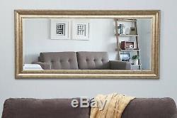 Floor Mirror Large Full Length Leaning Wall Leaner Living Bedroom Antique Gold