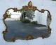 French Large Gold Painted Carved Wall Bathroom Vanity Mirror by Union City 9467A