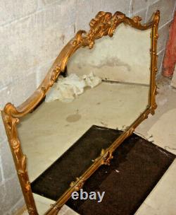 Friedman Brothers Louis XV Style Gilt Wood Large Wall Mirror