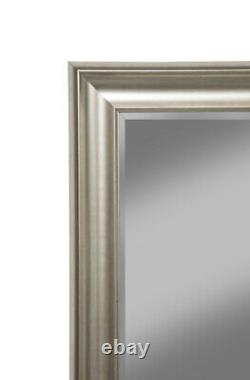 Full Body Length Mirror Floor Leaning Mirror Beveled Large Mirrors For Wall