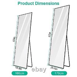Full Length Floor Mirror 67x25.6 Large Rectangle Wall Mirror Standing &Hanging