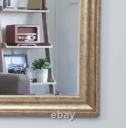 Full Length Floor Mirror Bathroom Vanity Wall Hang Leaner Large Antique Gold New