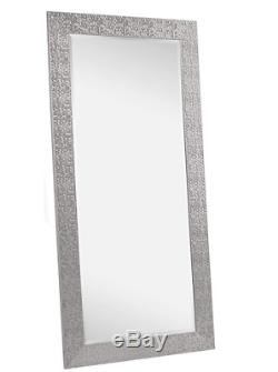 Full Length Floor Mirror Large Wall Leaner Silver Mosaic Bedroom Bathroom Lounge